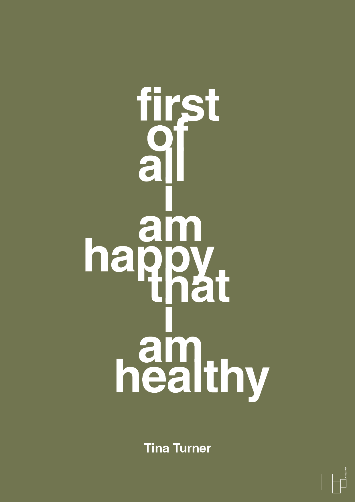 plakat: first of all i’m happy that i’m healthy - secret meadow-Musiker-A1two3