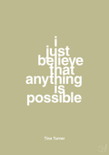plakat: i just believe that anything is possible - back to nature-Musiker-A1two3