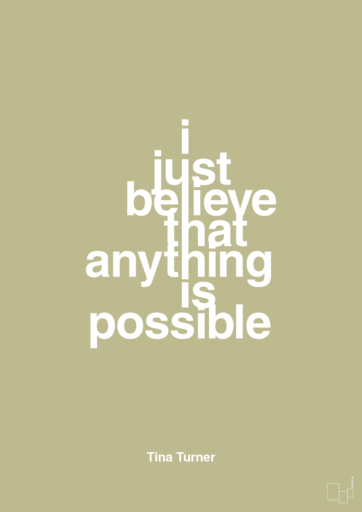 plakat: i just believe that anything is possible - back to nature-Musiker-A1two3