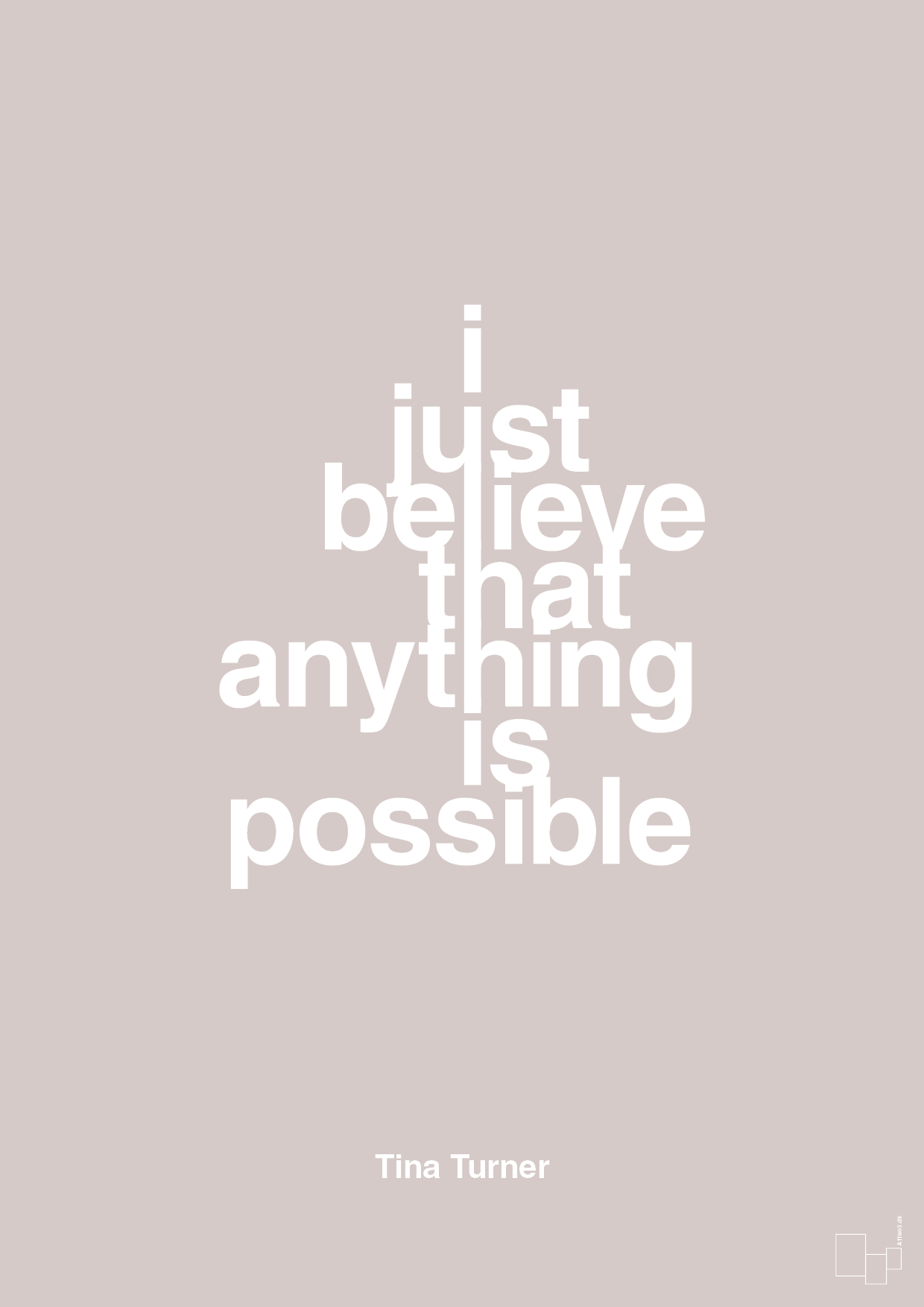 plakat: i just believe that anything is possible - broken beige-Musiker-A1two3