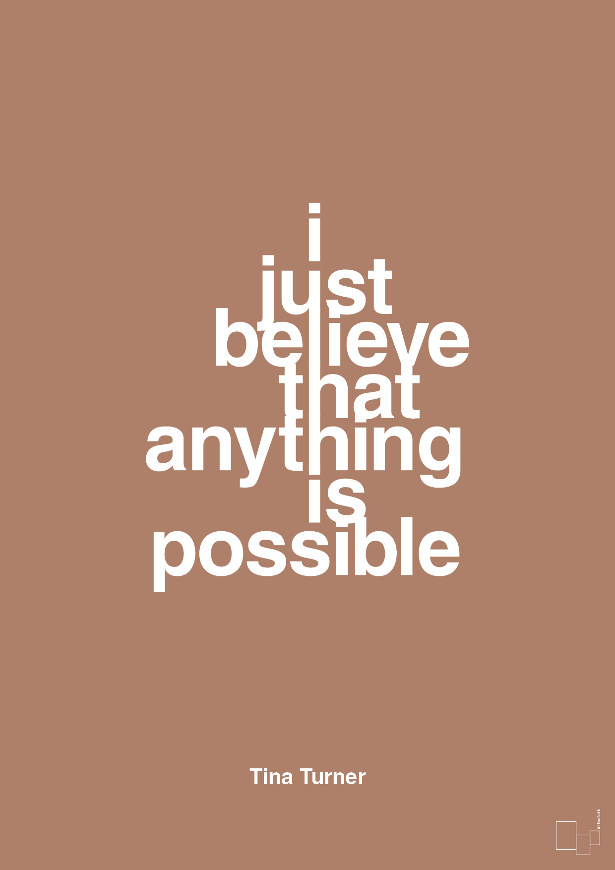 plakat: i just believe that anything is possible - cider spice-Musiker-A1two3