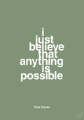 plakat: i just believe that anything is possible - jade-Musiker-A1two3
