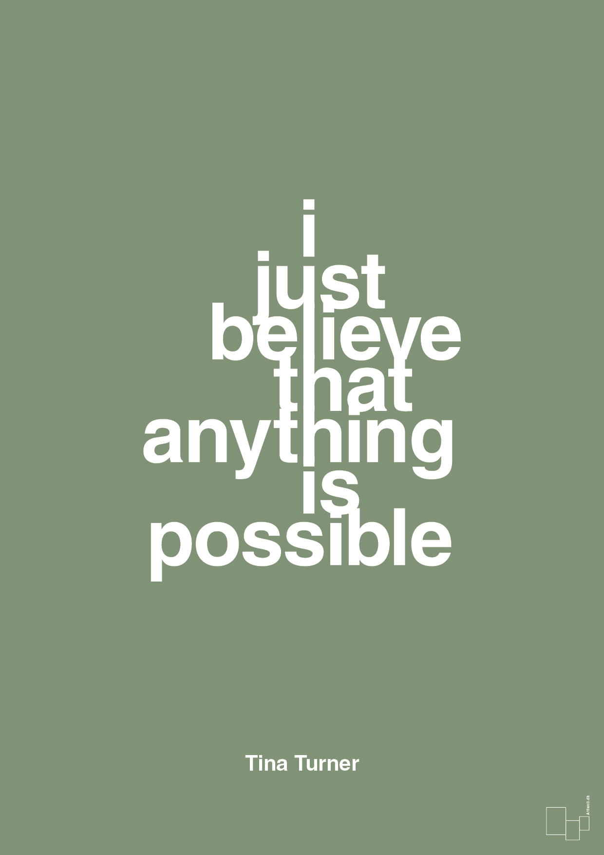 plakat: i just believe that anything is possible - jade-Musiker-A1two3