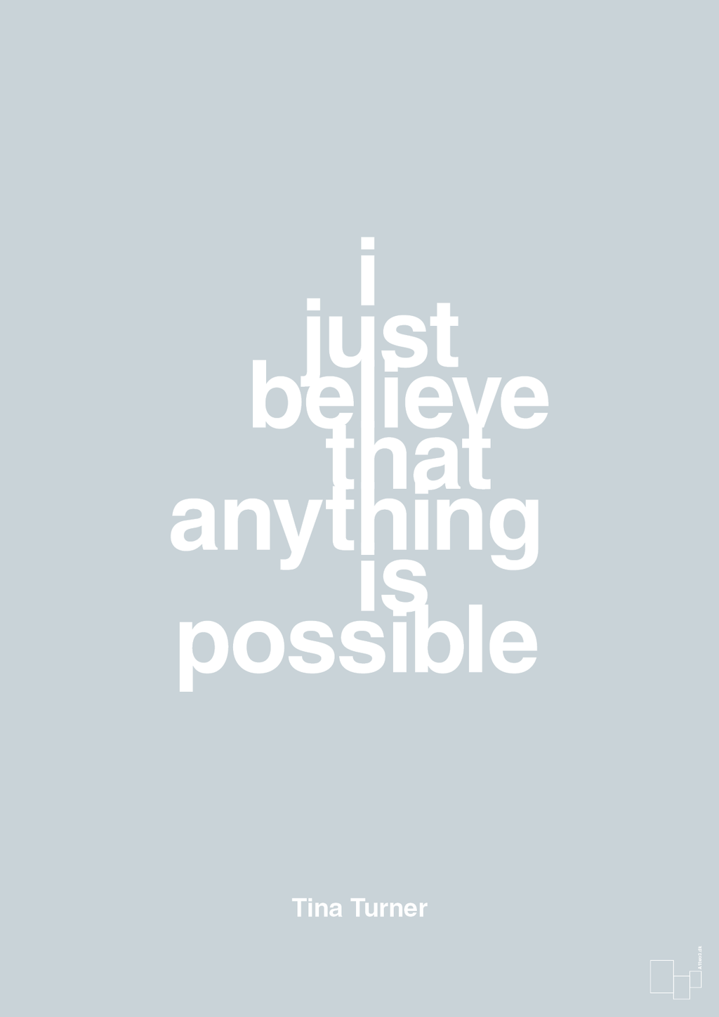 plakat: i just believe that anything is possible - light drizzle-Musiker-A1two3