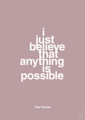 plakat: i just believe that anything is possible - light rose-Musiker-A1two3