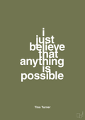 plakat: i just believe that anything is possible - secret meadow-Musiker-A1two3
