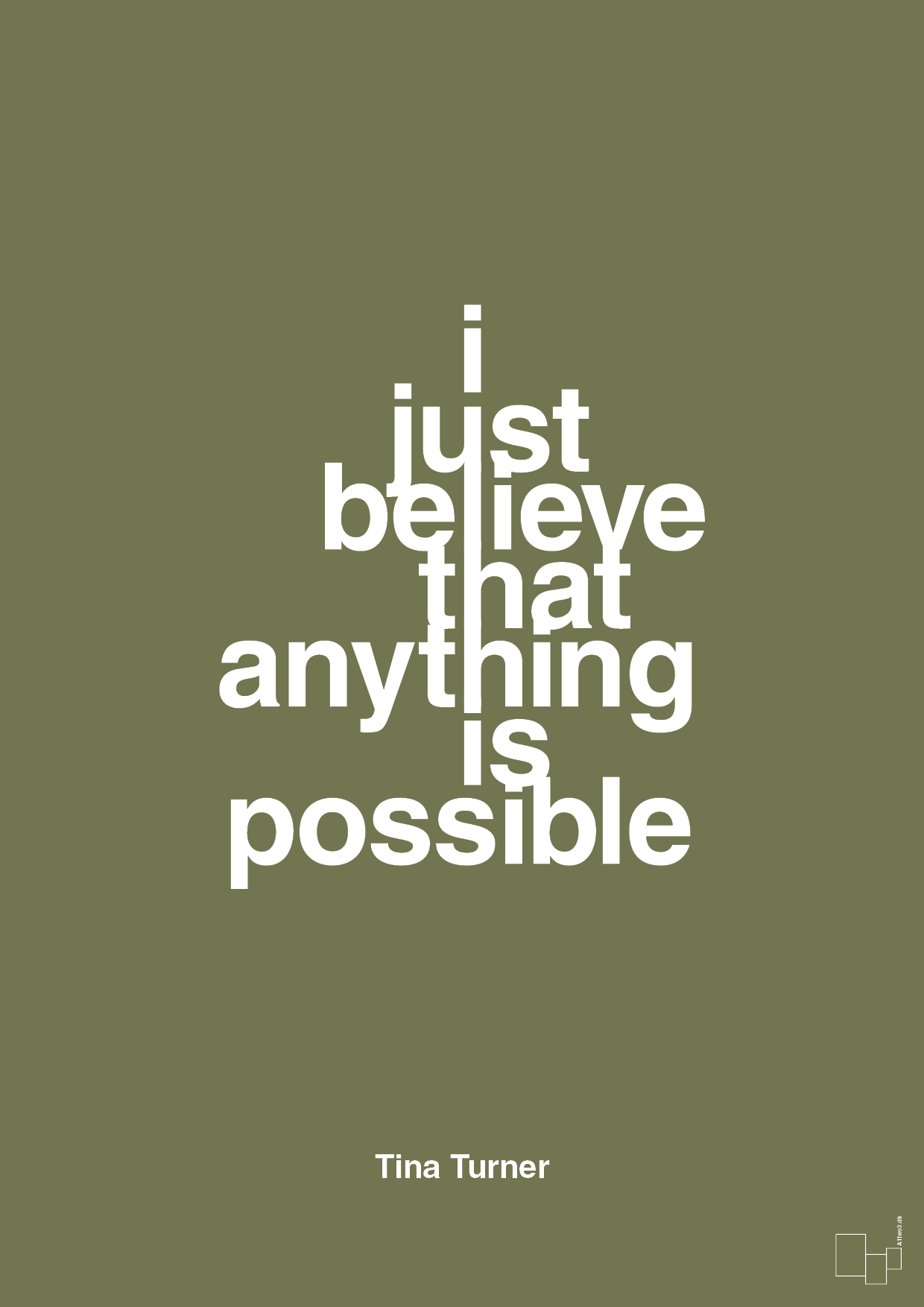 plakat: i just believe that anything is possible - secret meadow-Musiker-A1two3