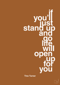 plakat: if you’ll just stand up and go life will open up for you - cognac-Musiker-A1two3