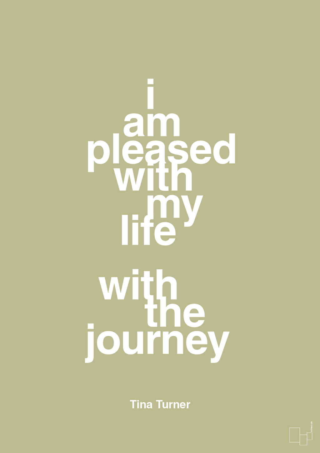 plakat: i am pleased with my life with the journey - back to nature-Musiker-A1two3