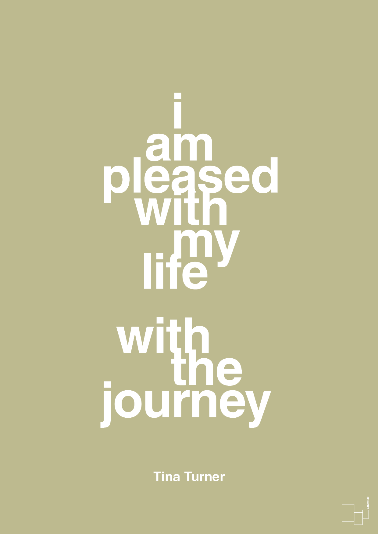 plakat: i am pleased with my life with the journey - back to nature-Musiker-A1two3