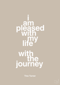plakat: i am pleased with my life with the journey - creamy mushroom-Musiker-A1two3
