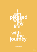 plakat: i am pleased with my life with the journey - honeycomb-Musiker-A1two3