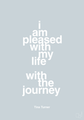 plakat: i am pleased with my life with the journey - light drizzle-Musiker-A1two3