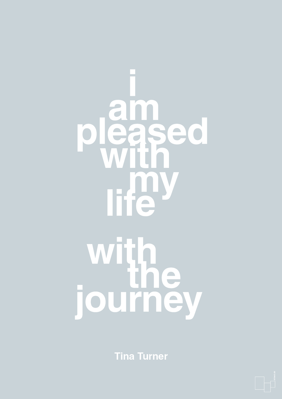plakat: i am pleased with my life with the journey - light drizzle-Musiker-A1two3