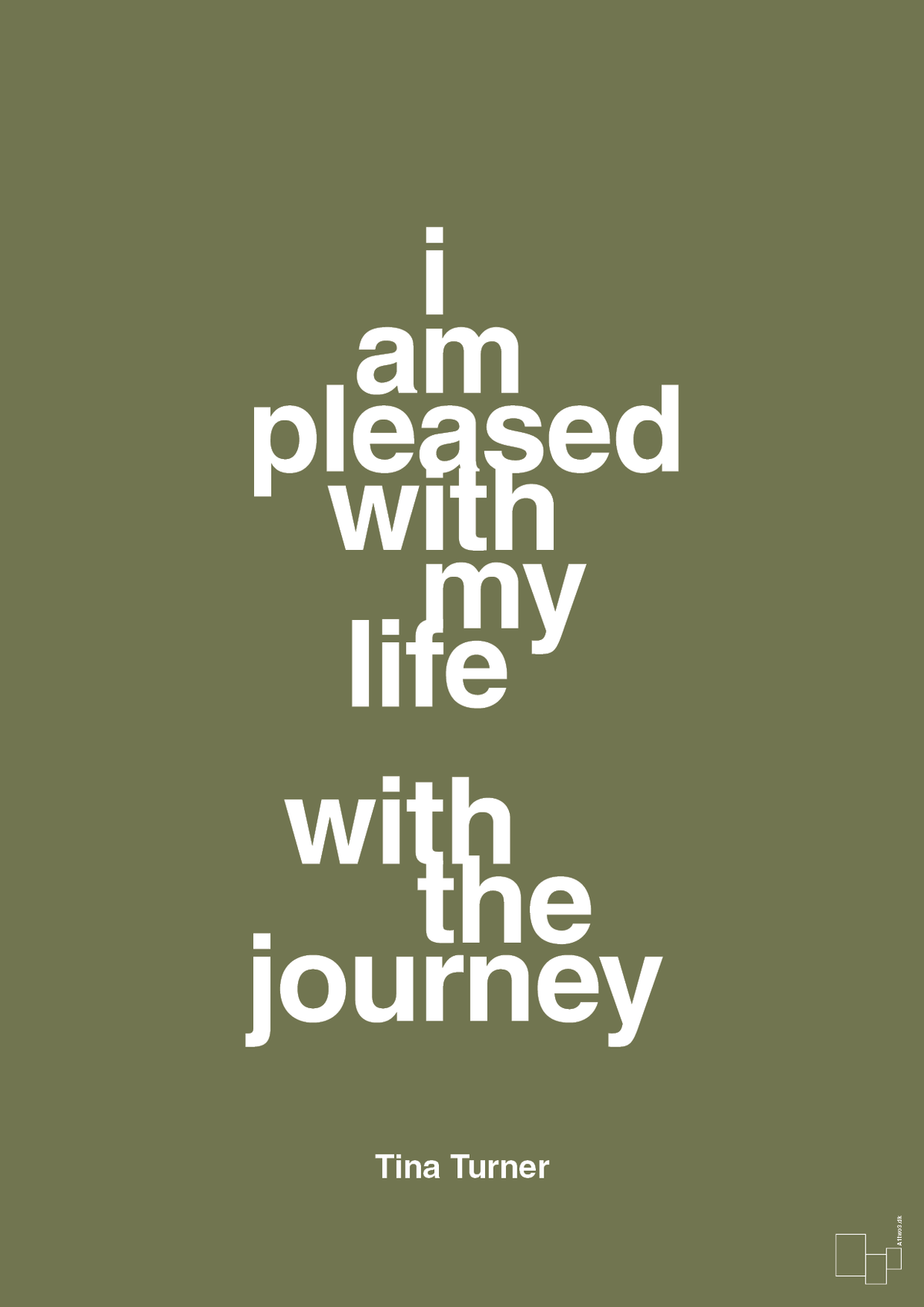 plakat: i am pleased with my life with the journey - secret meadow-Musiker-A1two3
