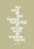 plakat: for mig er det ligeså naturligt at synge som at trække vejret - back to nature-Musiker-A1two3