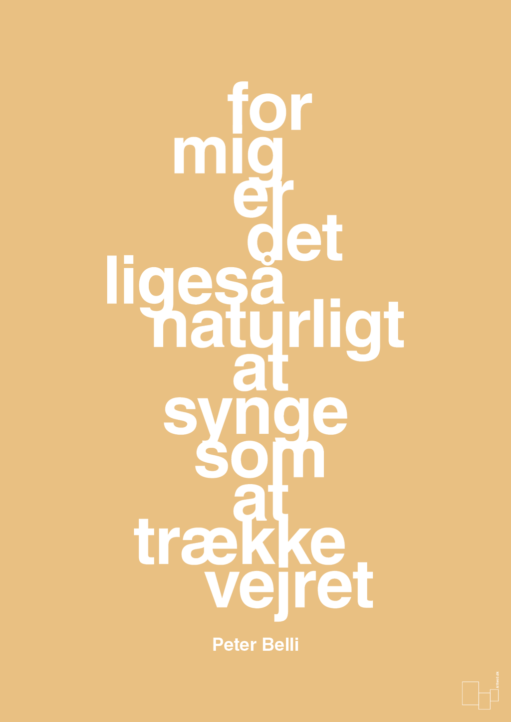plakat: for mig er det ligeså naturligt at synge som at trække vejret - charismatic-Musiker-A1two3