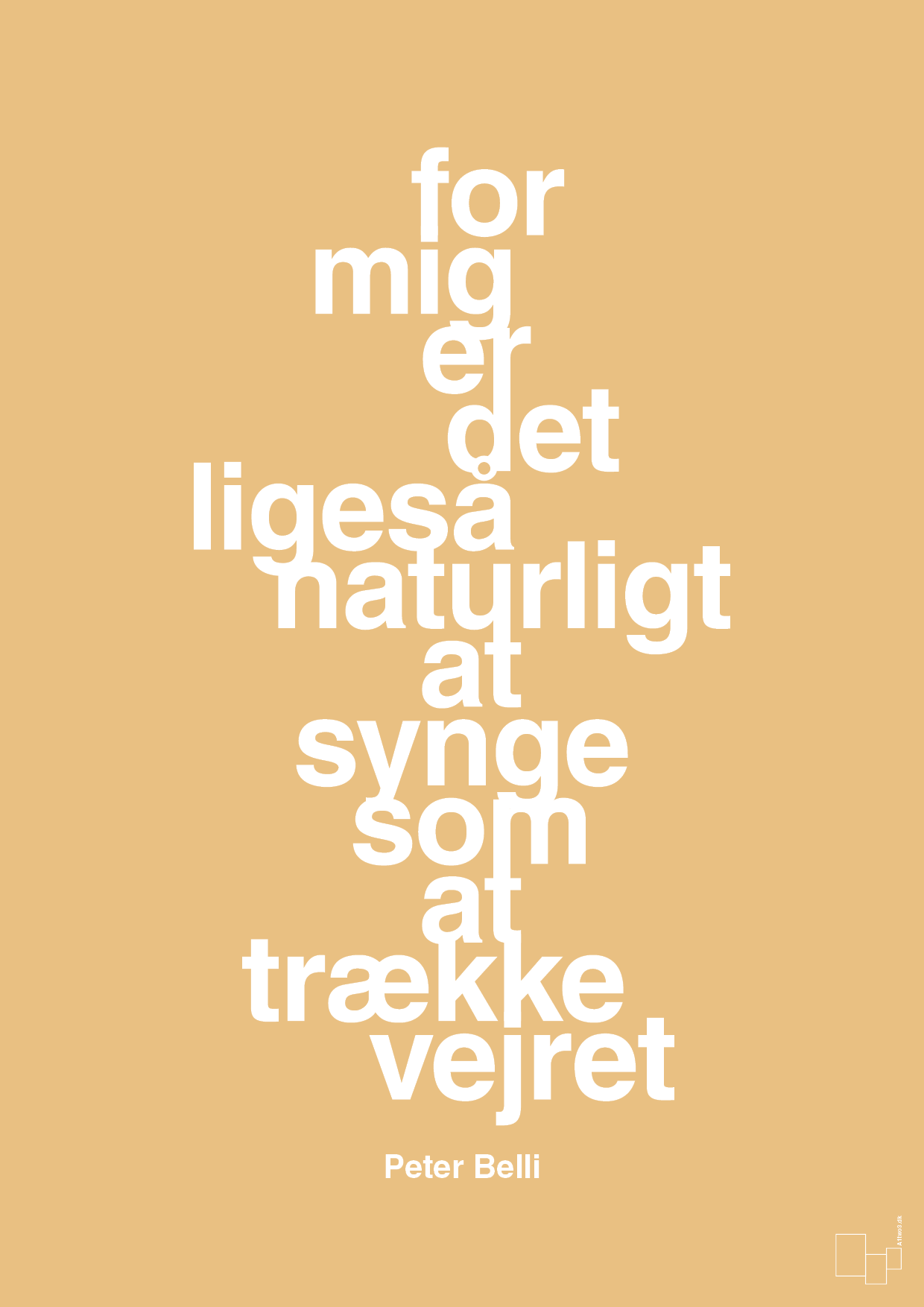 plakat: for mig er det ligeså naturligt at synge som at trække vejret - charismatic-Musiker-A1two3