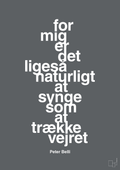 plakat: for mig er det ligeså naturligt at synge som at trække vejret - graphic charcoal-Musiker-A1two3