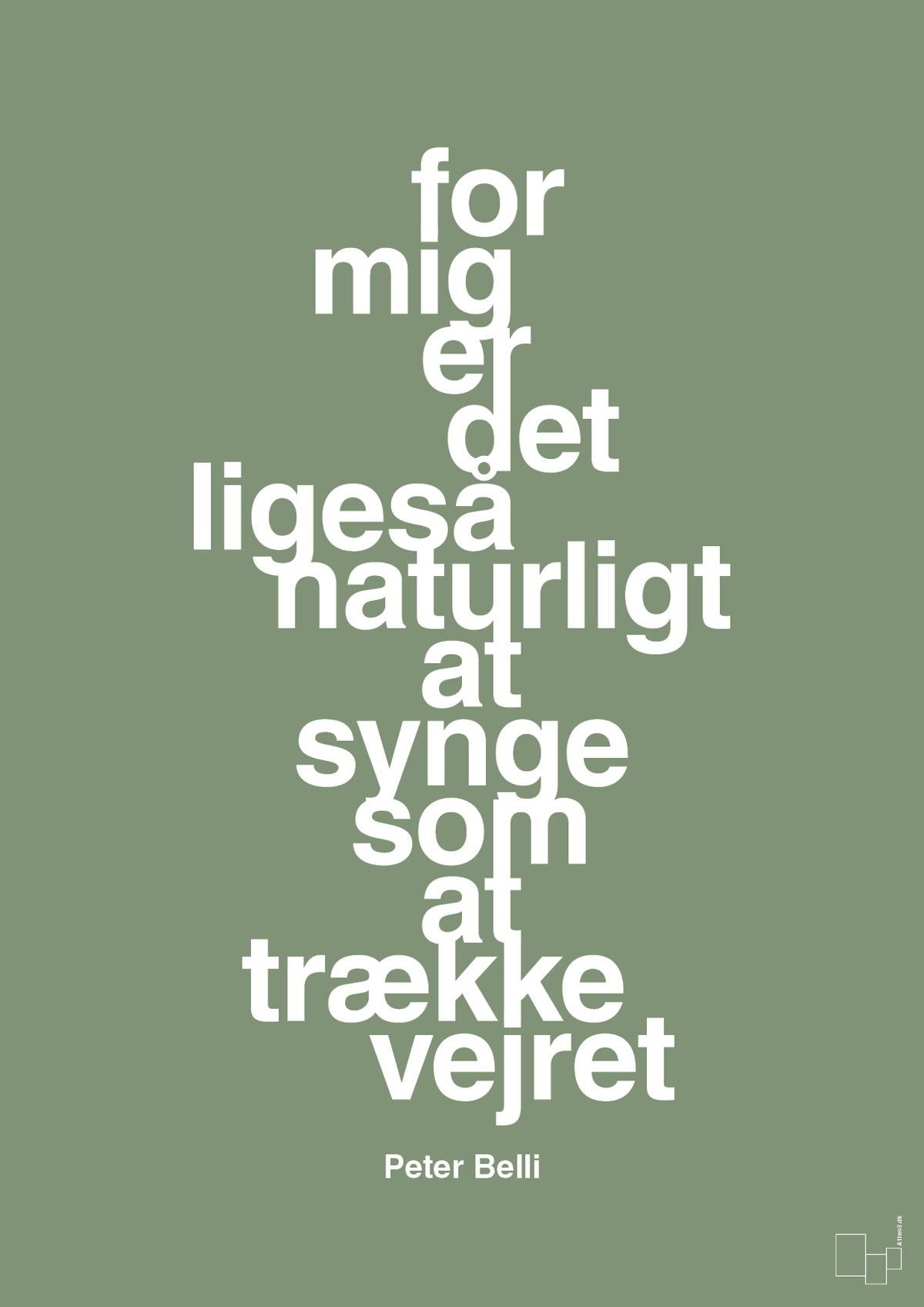 plakat: for mig er det ligeså naturligt at synge som at trække vejret - jade-Musiker-A1two3