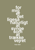 plakat: for mig er det ligeså naturligt at synge som at trække vejret - misty forrest-Musiker-A1two3