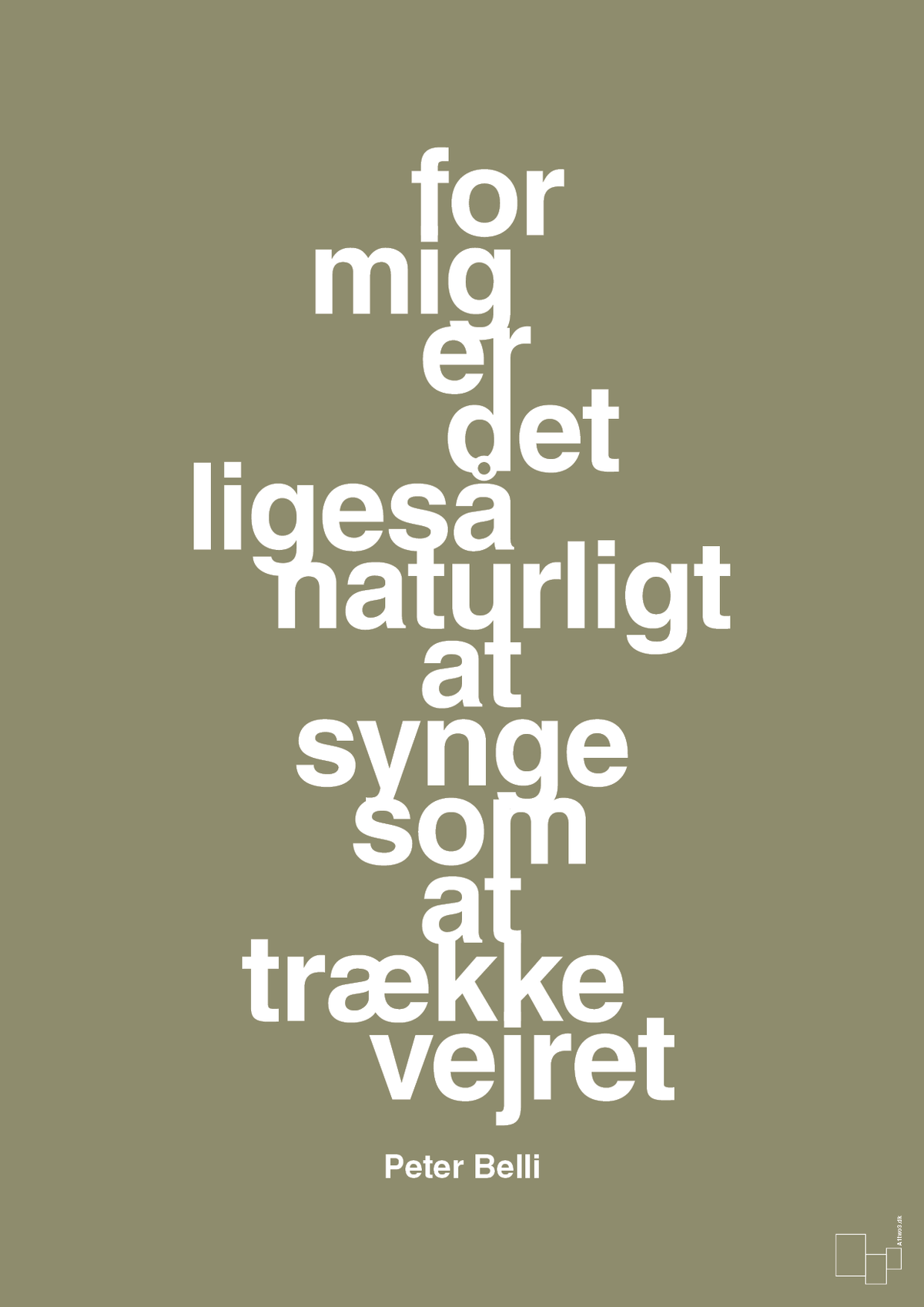 plakat: for mig er det ligeså naturligt at synge som at trække vejret - misty forrest-Musiker-A1two3