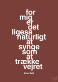 plakat: for mig er det ligeså naturligt at synge som at trække vejret - red pepper-Musiker-A1two3