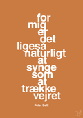 plakat: for mig er det ligeså naturligt at synge som at trække vejret - rumba orange-Musiker-A1two3