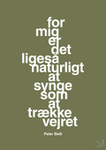 plakat: for mig er det ligeså naturligt at synge som at trække vejret - secret meadow-Musiker-A1two3