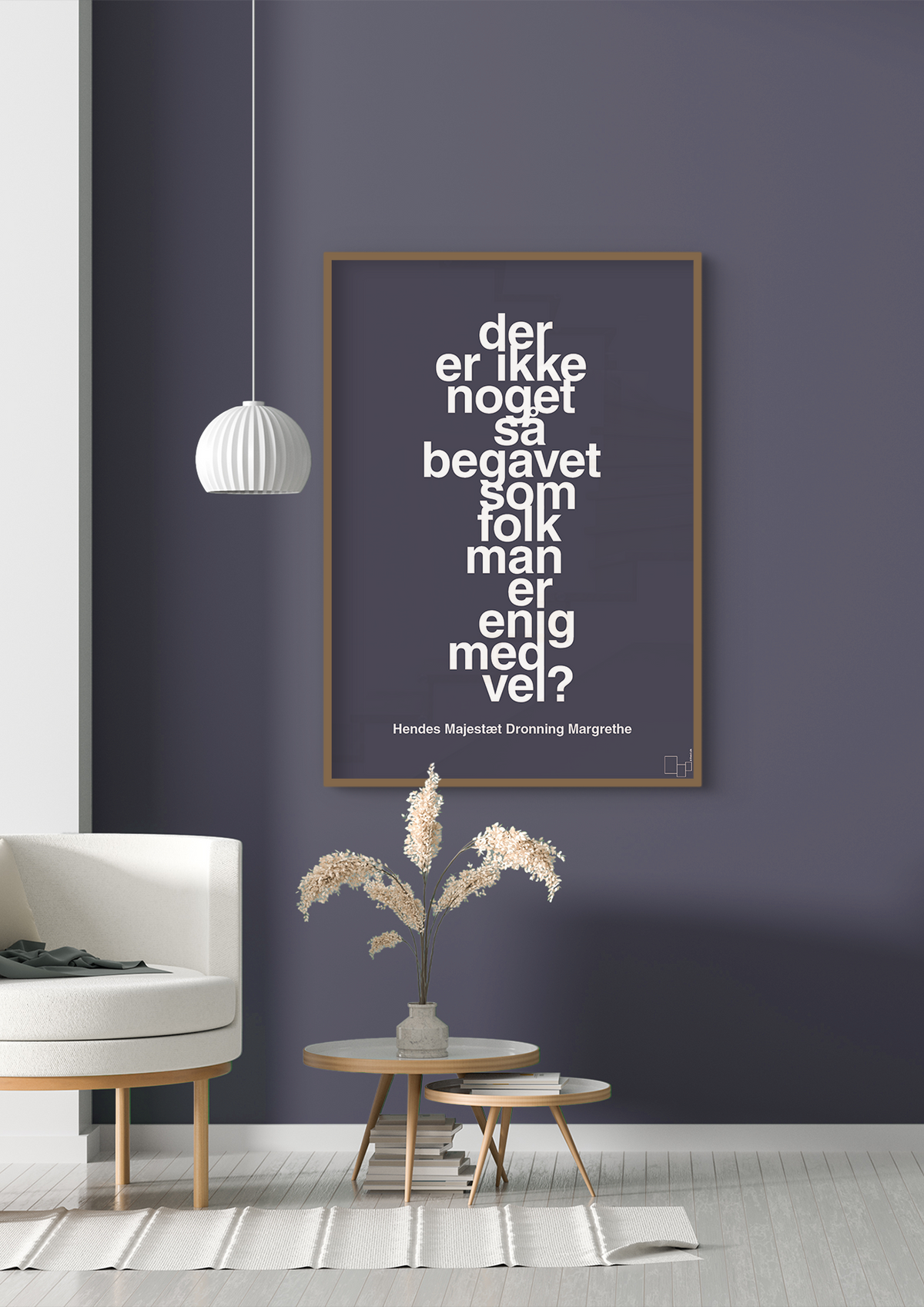 plakat: der er ikke noget så begavet som folk man er enig med vel - red pepper-Royale-A1two3