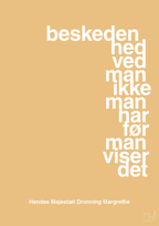 plakat: beskedenhed ved man ikke, man har før man viser det - charismatic-Royale-A1two3