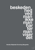 plakat: beskedenhed ved man ikke, man har før man viser det - graphic charcoal-Royale-A1two3