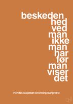 plakat: beskedenhed ved man ikke, man har før man viser det - rumba orange-Royale-A1two3