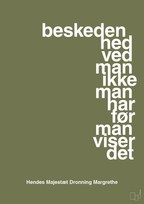 plakat: beskedenhed ved man ikke, man har før man viser det - secret meadow-Royale-A1two3