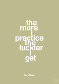 plakat: the more i practice the luckier i get - back to nature-Golf-A1two3