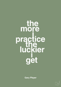 plakat: the more i practice the luckier i get - jade-Golf-A1two3