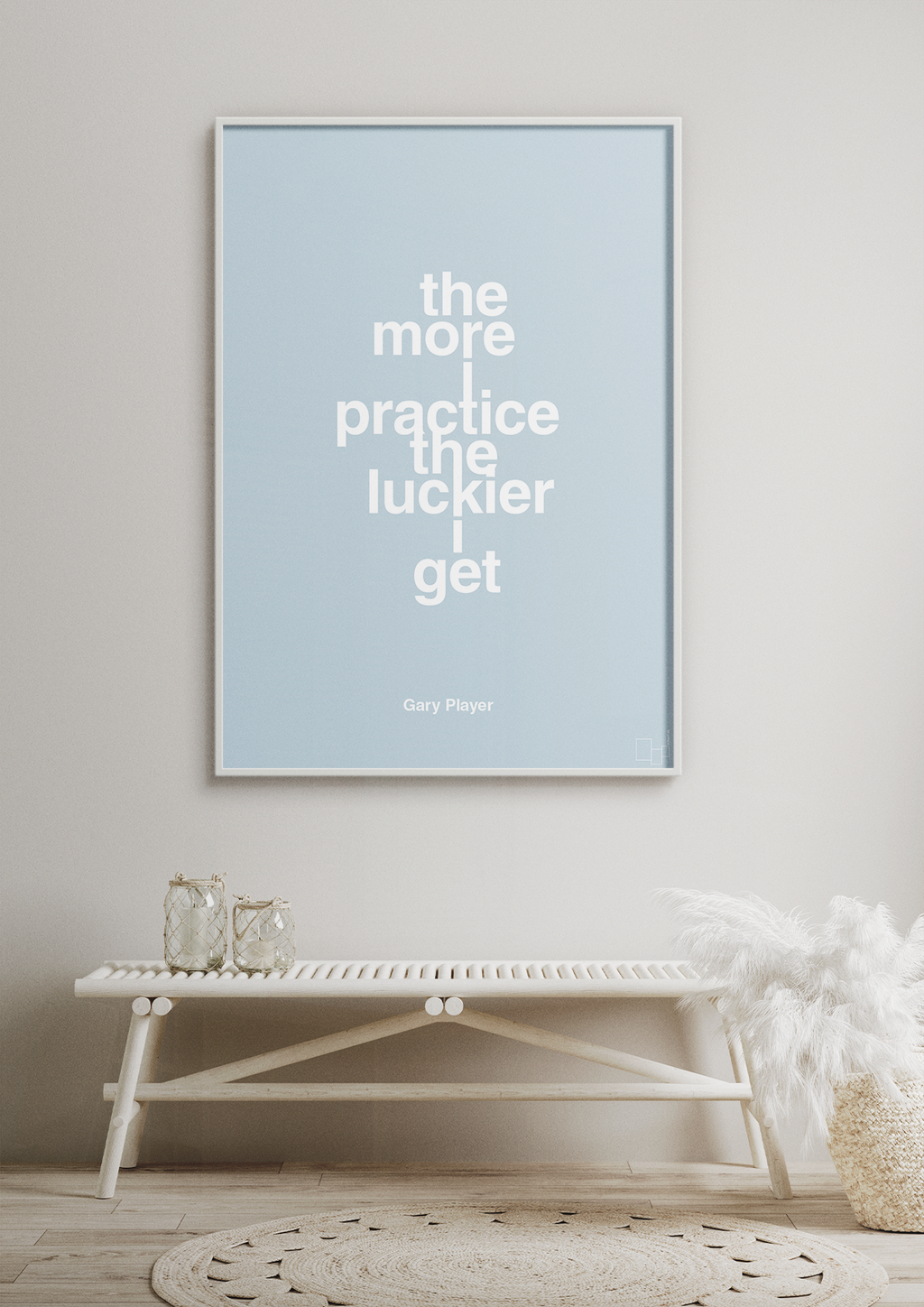 plakat: the more i practice the luckier i get - secret meadow-Golf-A1two3