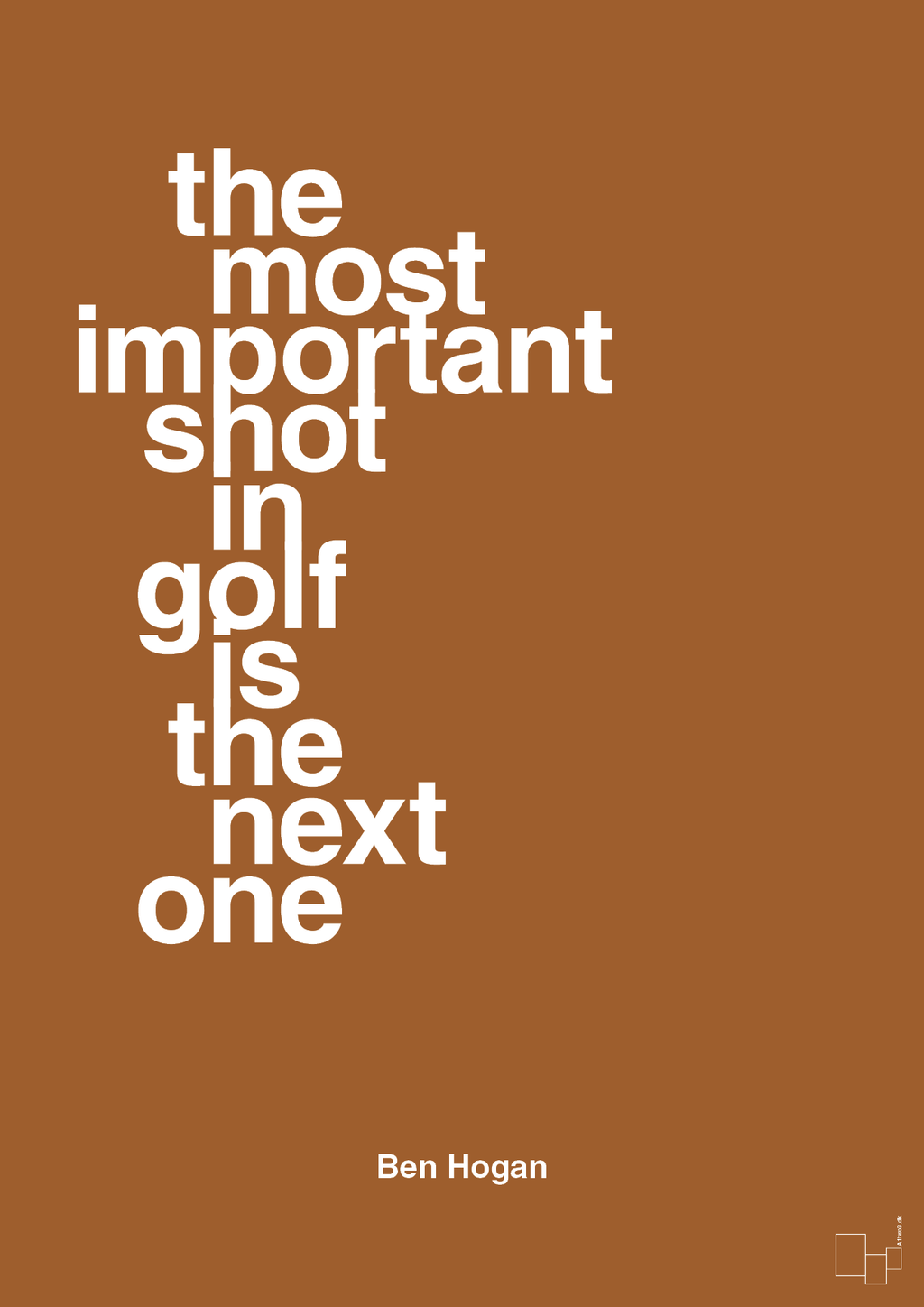 plakat: the most important shot in golf is the next one - cognac-Golf-A1two3
