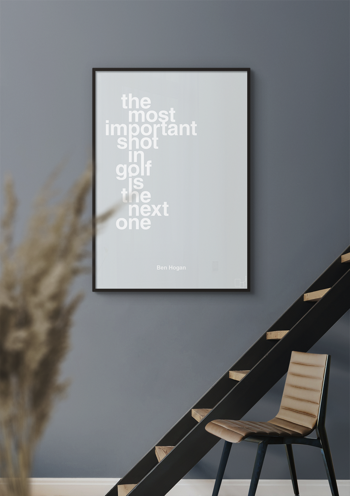 plakat: the most important shot in golf is the next one - misty forrest-Golf-A1two3