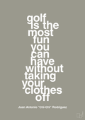 plakat: golf is the most fun you can have without taking your clothes off - battleship gray-Golf-A1two3