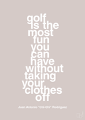 plakat: golf is the most fun you can have without taking your clothes off - broken beige-Golf-A1two3