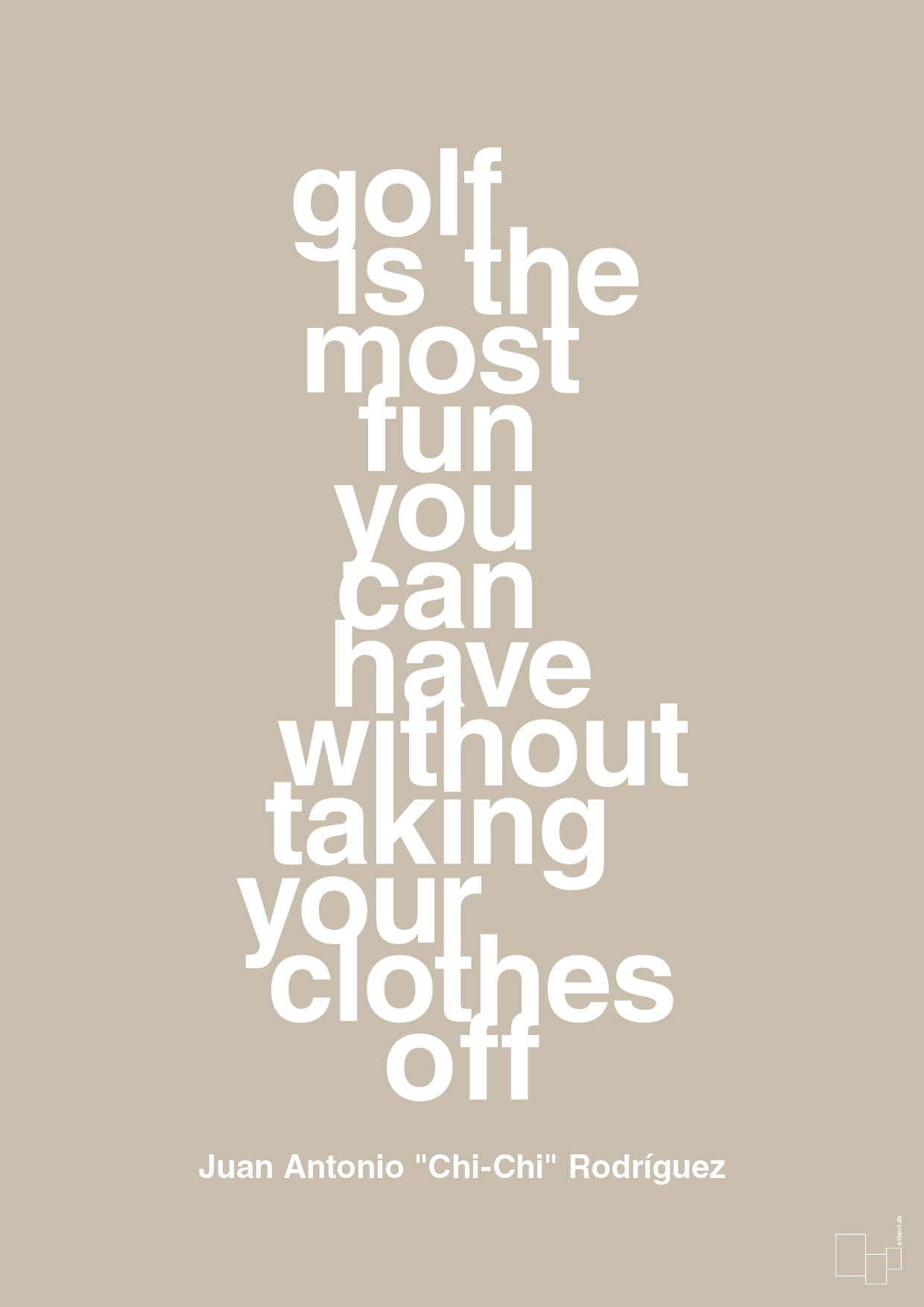 plakat: golf is the most fun you can have without taking your clothes off - creamy mushroom-Golf-A1two3