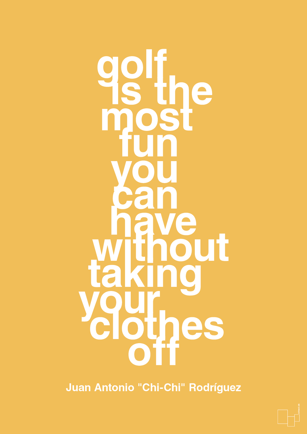 plakat: golf is the most fun you can have without taking your clothes off - honeycomb-Golf-A1two3