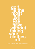 plakat: golf is the most fun you can have without taking your clothes off - honeycomb-Golf-A1two3