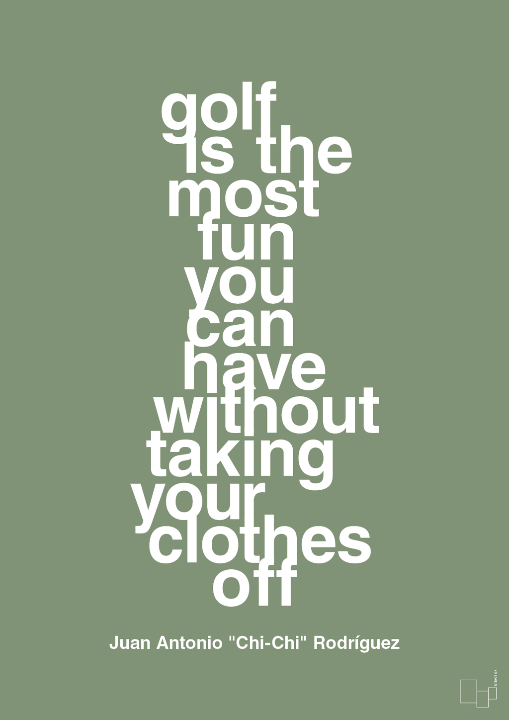 plakat: golf is the most fun you can have without taking your clothes off - jade-Golf-A1two3