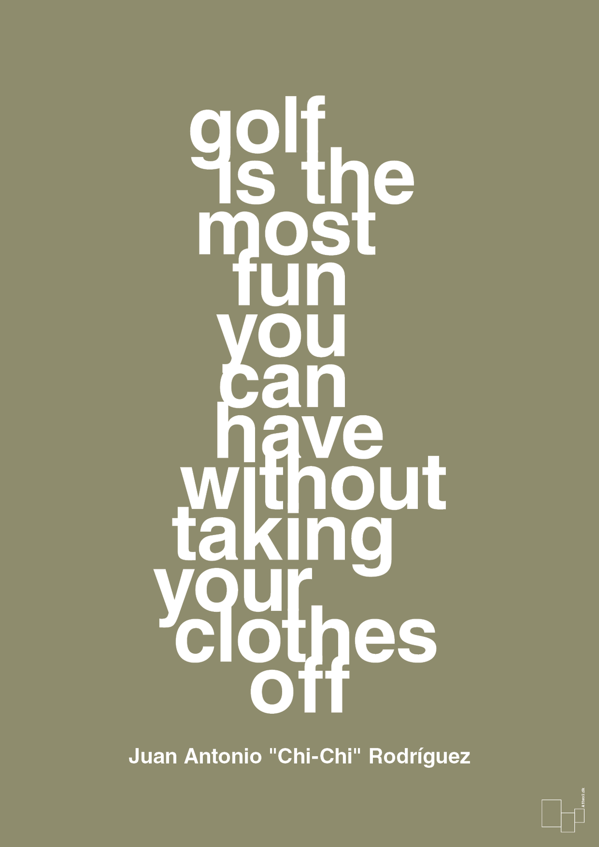 plakat: golf is the most fun you can have without taking your clothes off - misty forrest-Golf-A1two3