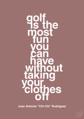 plakat: golf is the most fun you can have without taking your clothes off - plum-Golf-A1two3