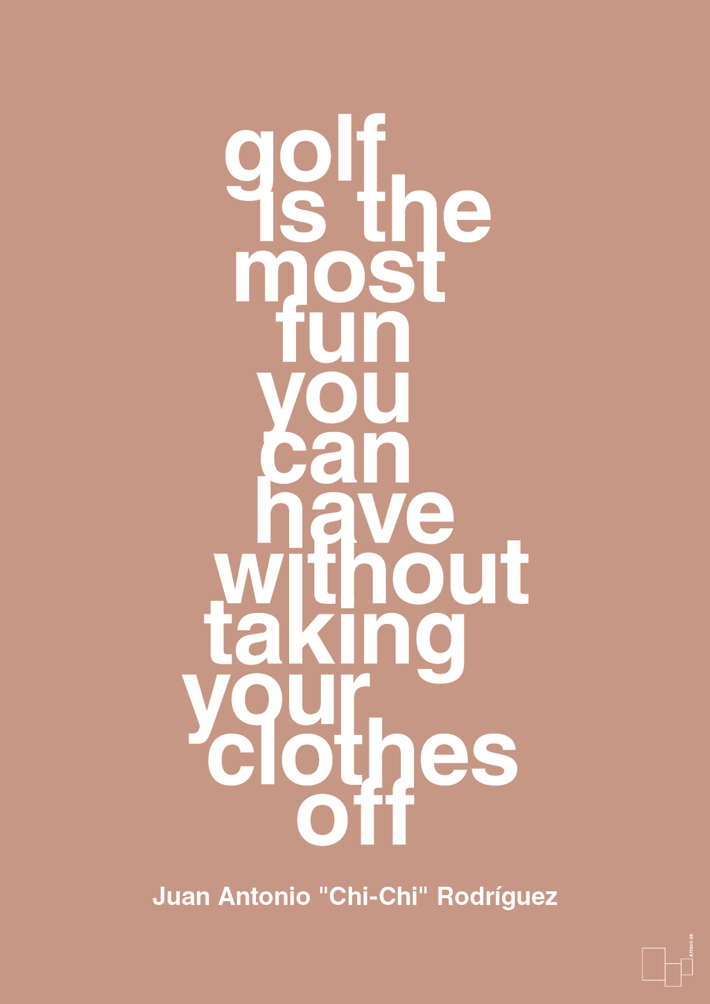 plakat: golf is the most fun you can have without taking your clothes off - powder-Golf-A1two3