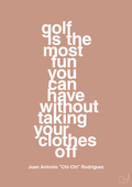 plakat: golf is the most fun you can have without taking your clothes off - powder-Golf-A1two3