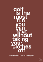 plakat: golf is the most fun you can have without taking your clothes off - red pepper-Golf-A1two3